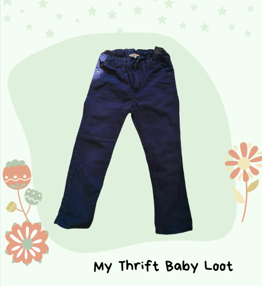 Preloved H&M navy blue pants (3-4 years)